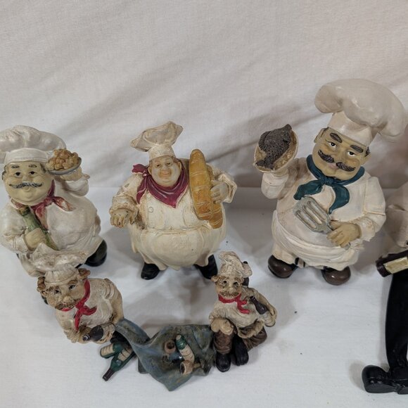 7 Vintage Fat Chef Kitchen Decor - Picture 2 of 2